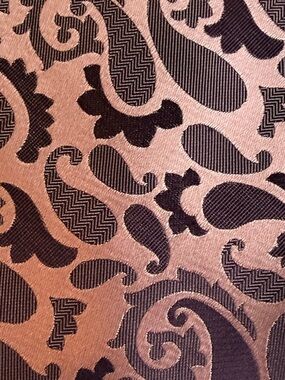 Ermenegildo Zegna Burgundy and Blush Paisley Jacquard Tie
